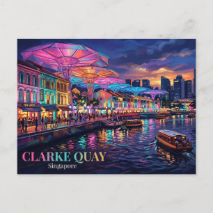 Cartão Postal Clarke Quay Singapura