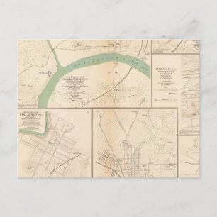 Cartão Postal Clarksville, Tenn, Dalton, Ga