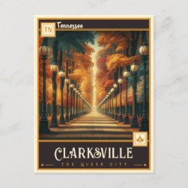 Cartão Postal Clarksville, Tennessee | Vintage