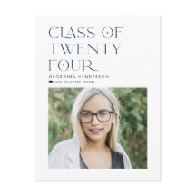 Classe Azul de Graduação Minimalista Moderna em 20