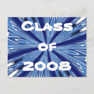 Cartão Postal Classe Azul e Branco de 2008