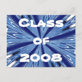 Cartão Postal Classe Azul e Branco de 2008