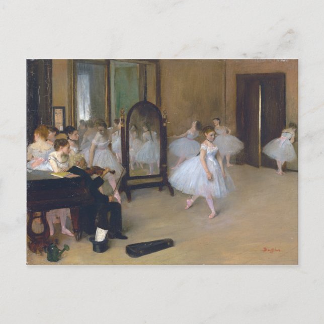 Cartão Postal Classe Dançante - Edgar Degas (Frente)