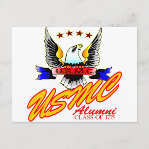 Cartão Postal Classe De 1775 Alumni Eagle Da USMC