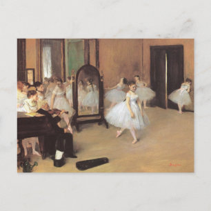 Cartão Postal Classe de dança por Edgar Degas, Balé de Vintage