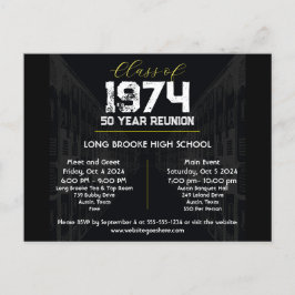 Cartão Postal Classe de eventos de 1974 e 50 anos de Reunião de 