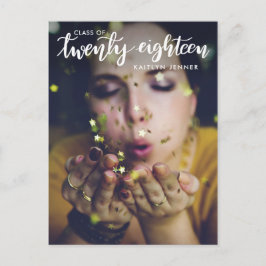 Cartão Postal Classe De formando De 2018 | Salvar A Foto Da Data