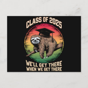 Cartão Postal Classe De Mais velho Retroativo Da Graduação Do Bo
