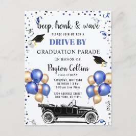 Cartão Postal Classe engraçada de 2024 DRIVE BY Festa de formatu