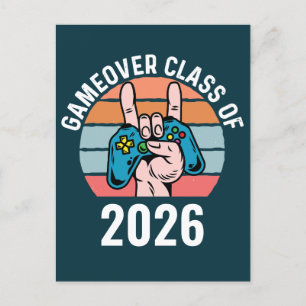 Cartão Postal Classe Gameover de 2026