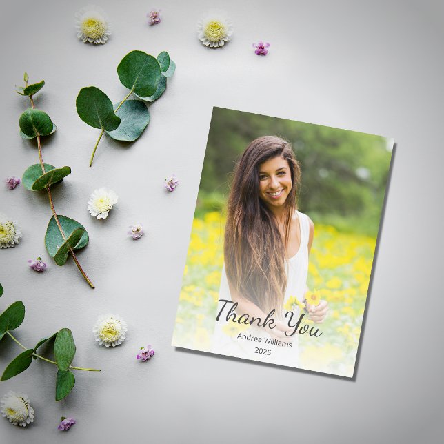 Cartão Postal Classe moderna do obrigado de graduação 2025 (Criador carregado)
