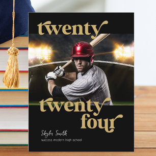 Cartão Postal Classe Moderna Personalizada de Graduação de Foto