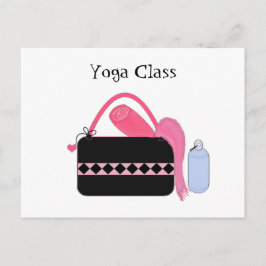 Cartão Postal Classe Yoga com Yoga Gear