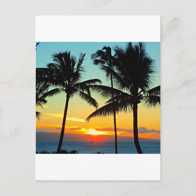 CARTÃO POSTAL CLASSIC MAUI SUNSET! (Frente)