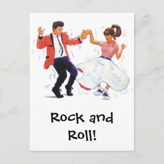 Cartão Postal Classic Rock and Roll Jive Dancing Postcard