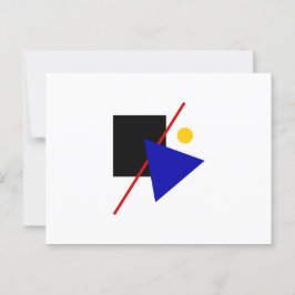 Cartão Postal Clássica Composição de Arte Bauhaus