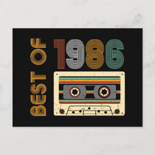 Cartão Postal Clássico de 1986 Feito em 1986 40º Aniversário 40 