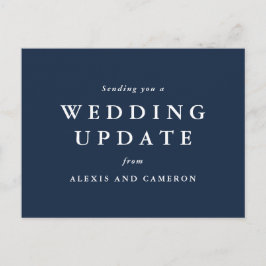 Cartão postal clássico de atualização de casamento