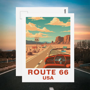 Cartão postal Clássico de Viagem 66 Rodoviária