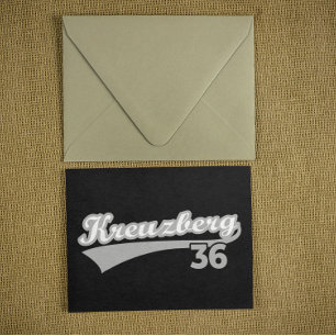 Cartão Postal Clássico Kreuzberg 36 Logotipo da cidade de Berlim