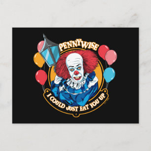 Cartão Postal Clássico Pennywise - Eu poderia simplesmente devor