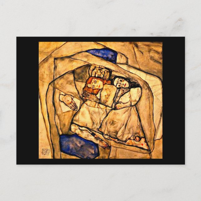 Cartão postal clássico/Vintage-Egon Schiele 27 (Frente)