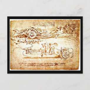 Cartão postal clássico/Vintage-Leonardo da Vinci