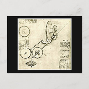 Cartão postal clássico/Vintage-Leonardo da Vinci
