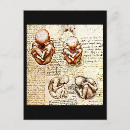 Cartão postal clássico/Vintage-Leonardo da Vinci 9