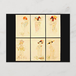 Cartão postal clássico/Vintage-Raphael Kirchner 