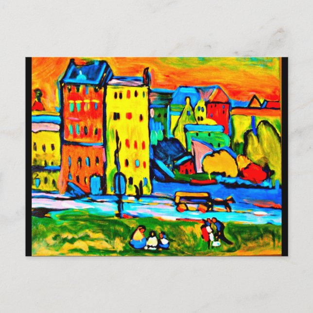 Cartão postal clássico/Vintage-Wassily Kandinsky 2 (Frente)