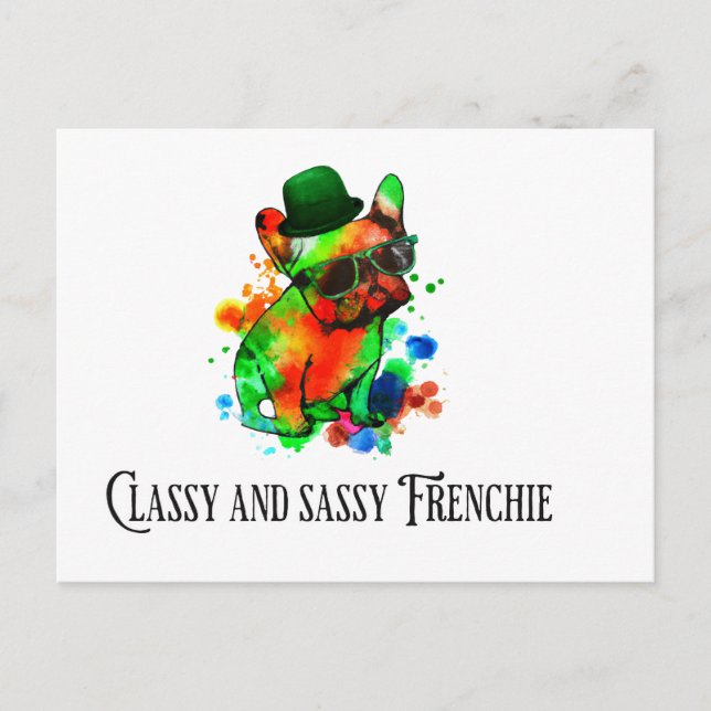 Cartão Postal classy e sabichão francês (Frente)