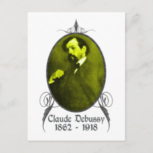 Cartão Postal Claude Debussy