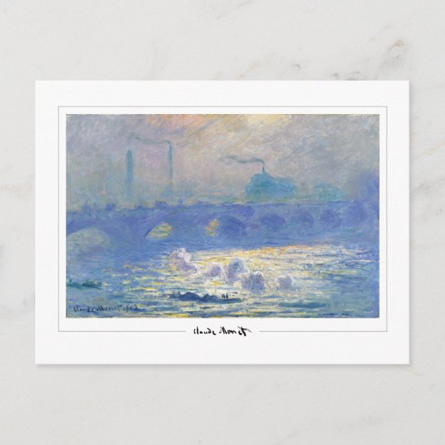 Cartão Postal Claude Monet #25-2 - Arte Refinada (Frente)