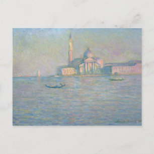 Cartão Postal Claude Monet - A Igreja de San Giorgio Maggiore,