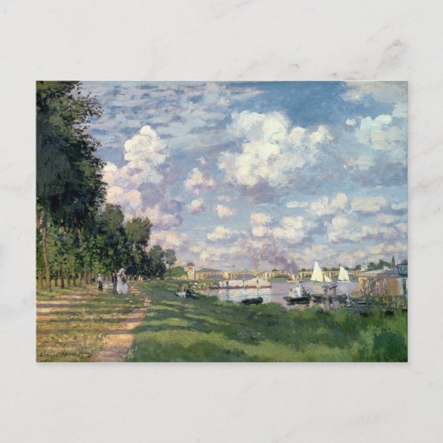 Cartão Postal Claude Monet | A Marina na Argentina, 1872 (Frente)