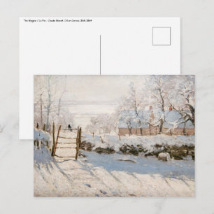 Cartão Postal Claude Monet - A Pega