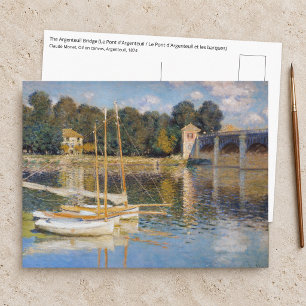 Cartão Postal Claude Monet - A Ponte de Argenteuil