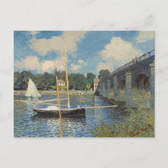 Cartão Postal Claude Monet | a ponte em Argenteuil (Frente)