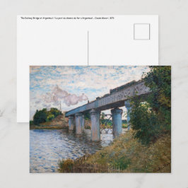 Cartão Postal Claude Monet - A Ponte Ferroviária na Argentina