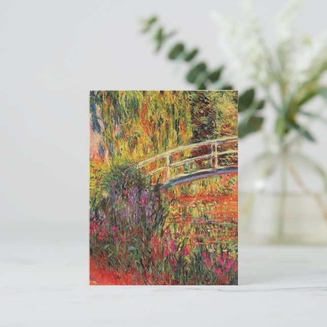 Cartão Postal Claude Monet, A Ponte Japonesa, (Em pé/Frente)