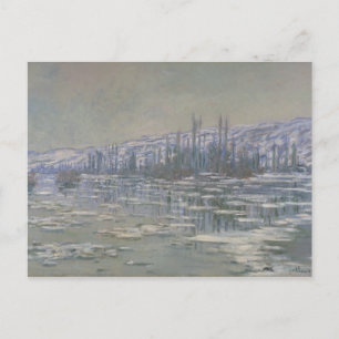 Cartão Postal Claude Monet - A quebra do gelo