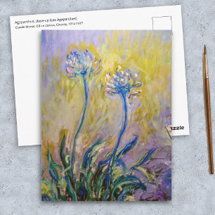 Cartão Postal Claude Monet - Agapanthus