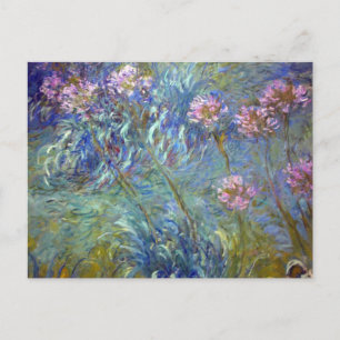 Cartão Postal Claude Monet Agapanthus