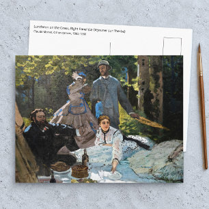 Cartão Postal Claude Monet - Almoço na Relva, Painel Direito