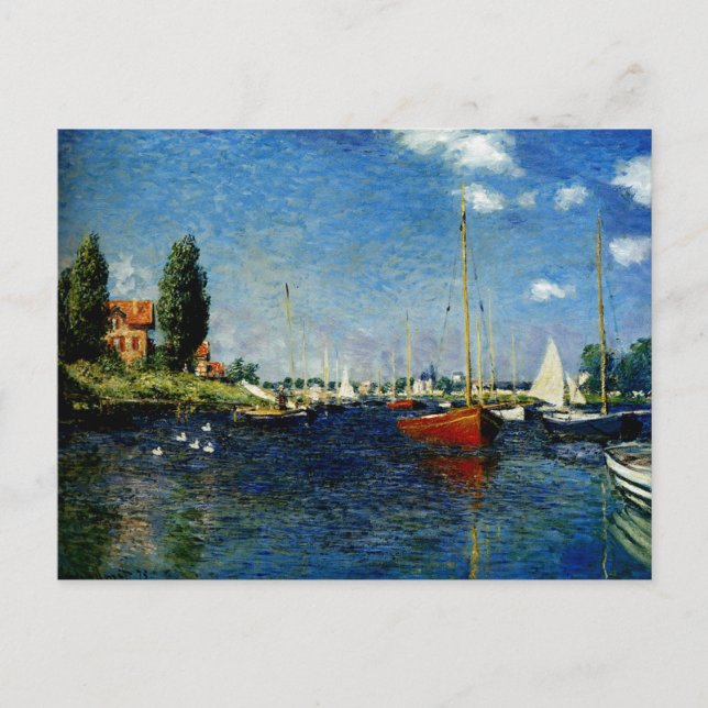 Cartão Postal Claude Monet - Argenteuil (Frente)