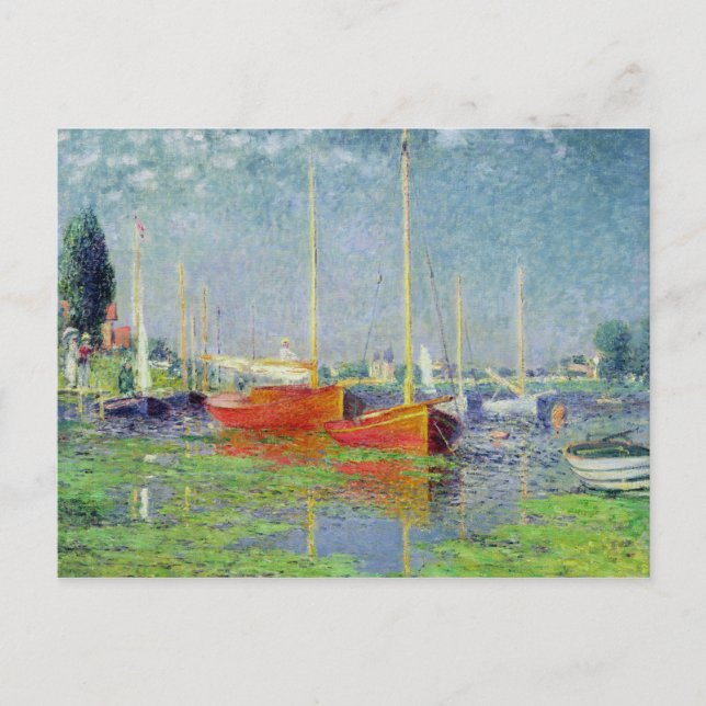 Cartão Postal Claude Monet | Argenteuil, c.1872-5 (Frente)