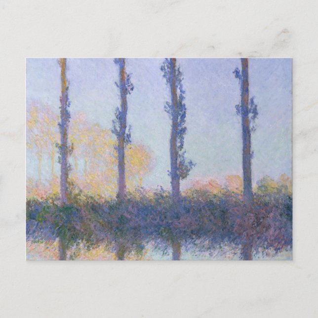 Cartão Postal Claude Monet | As Quatro Árvores (Frente)