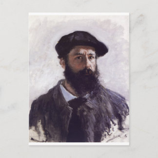 Cartão Postal Claude Monet - Autorretrato com boina 1886