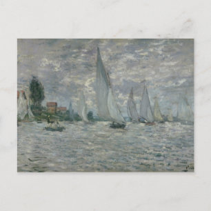 Cartão Postal Claude Monet   Barcos ou Regatta na Argentina